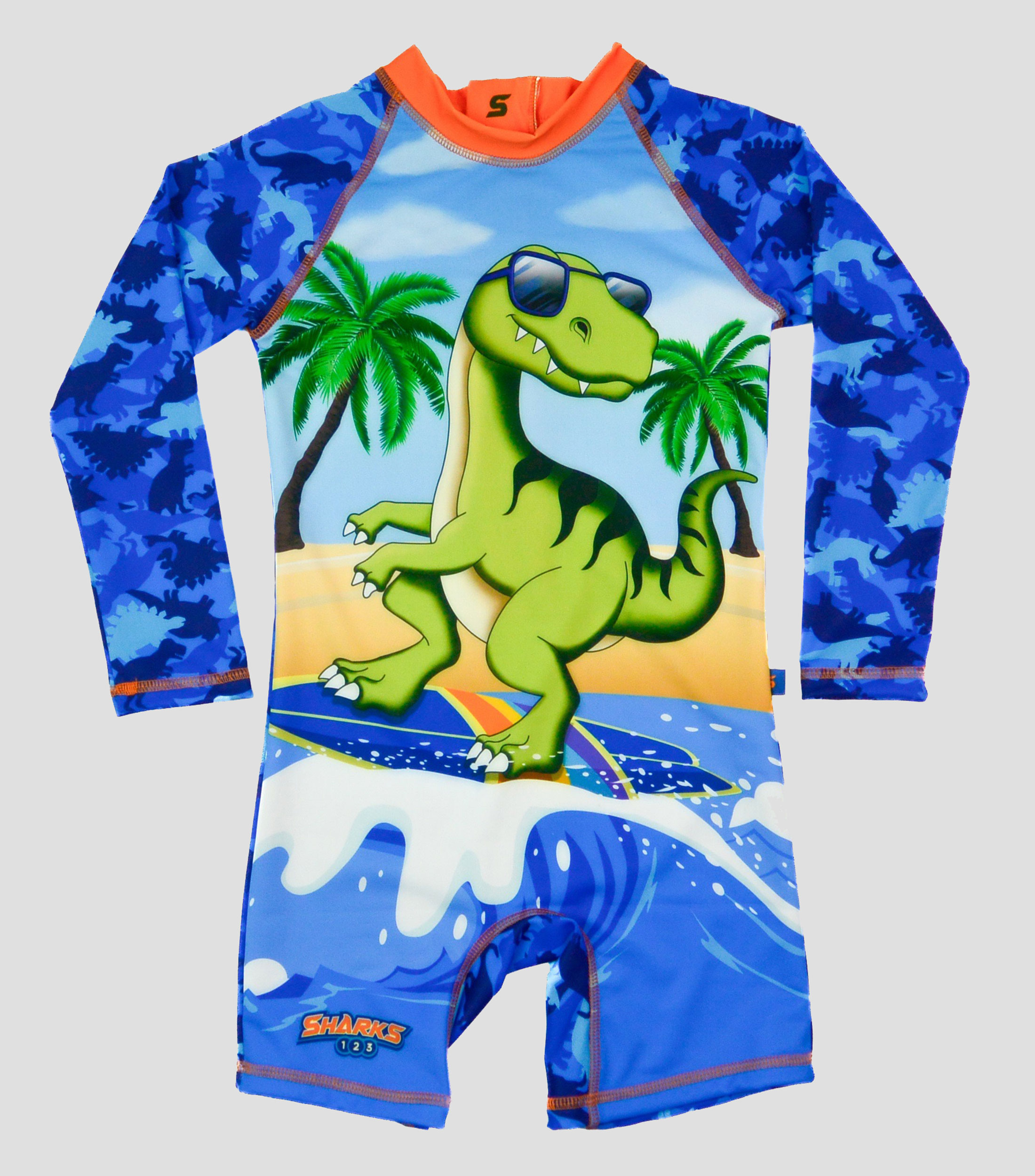 Traje de Bano dinosaurios Nino